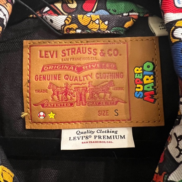 NWT Levi’s x Nintendo Super Mario Collab Denim Jacket - Picture 7 of 7